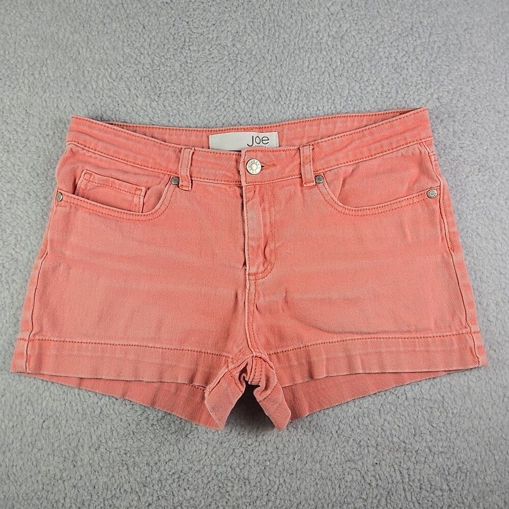 Joe Fresh Denim Shorts Womens Size 6 Pink Stretch Boyfriend